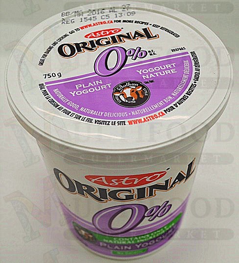 ASTRO ORIGINAL 0% PLAIN YOGURT 